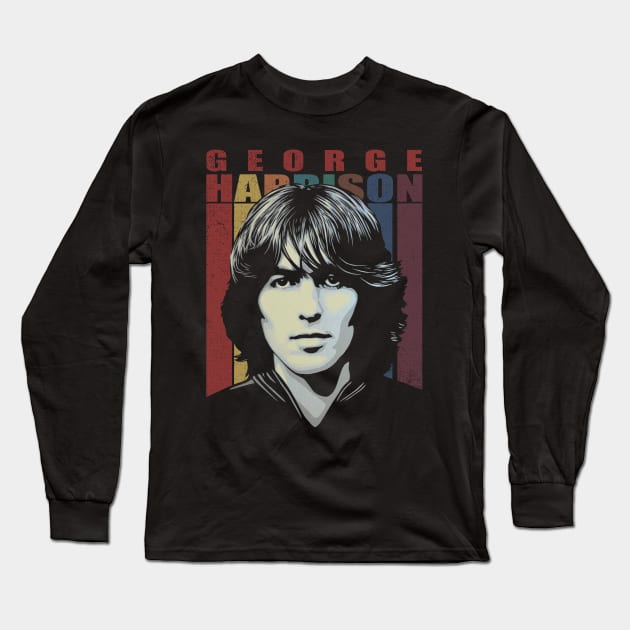 Give Me Love Melodies Harrison Vintage Rock Couture Fashion Long Sleeve T-Shirt by RonaldEpperlyPrice